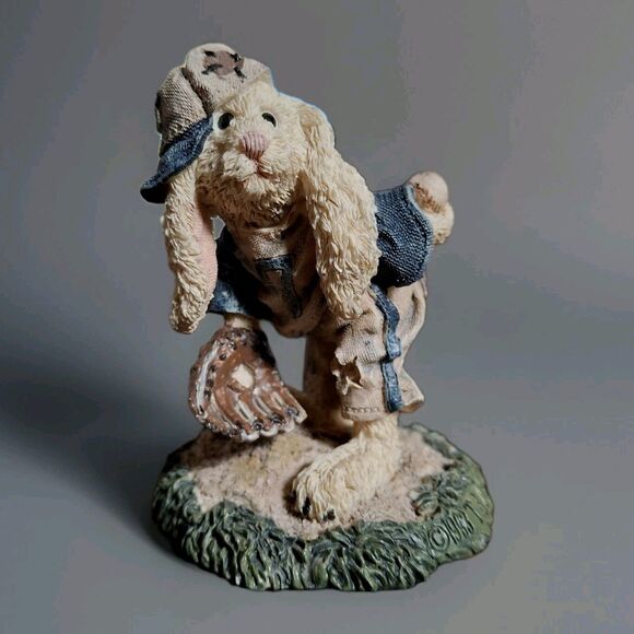 Boyds Bears & Friends Bearstone Baseball Lefty on the Mound Gift Collectible - Picture 1 of 5